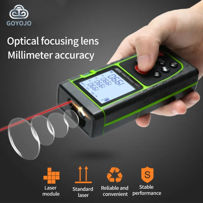Laser Distance Meter 40M 60M 80M 100M  No Battery Rangefinder  Tape Range Finder Build Measure Device Ruler Test Tool
