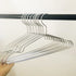 10pcs Metal Clothes Hangers Aluminum Alloy Non-Slip Adult Hanger Gold Silver Wardrobe Coat Drying Rack