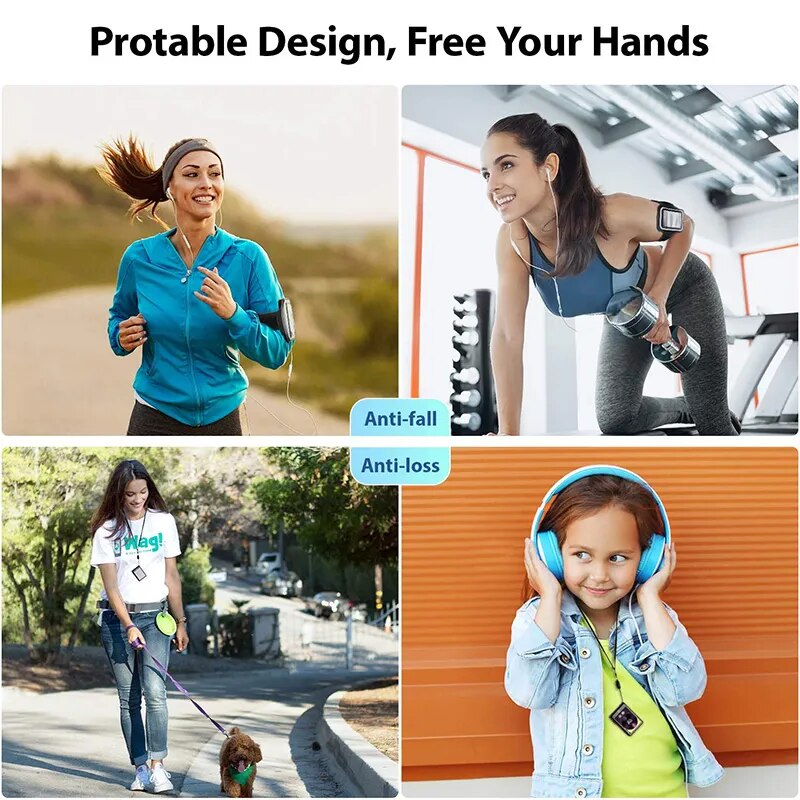 RUIZU M17 Metal Bluetooth 5.0 MP3 Music Player Touch Screen Portable Built-in Speaker Walkman With FM Radio Recorder Ebook MP4