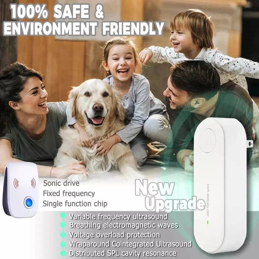 New Xiaomi Ultrasonic Insect Repellent Electronic Mosquito Repellent Mice Spider Cockroach Portable Insecticide Pest Control