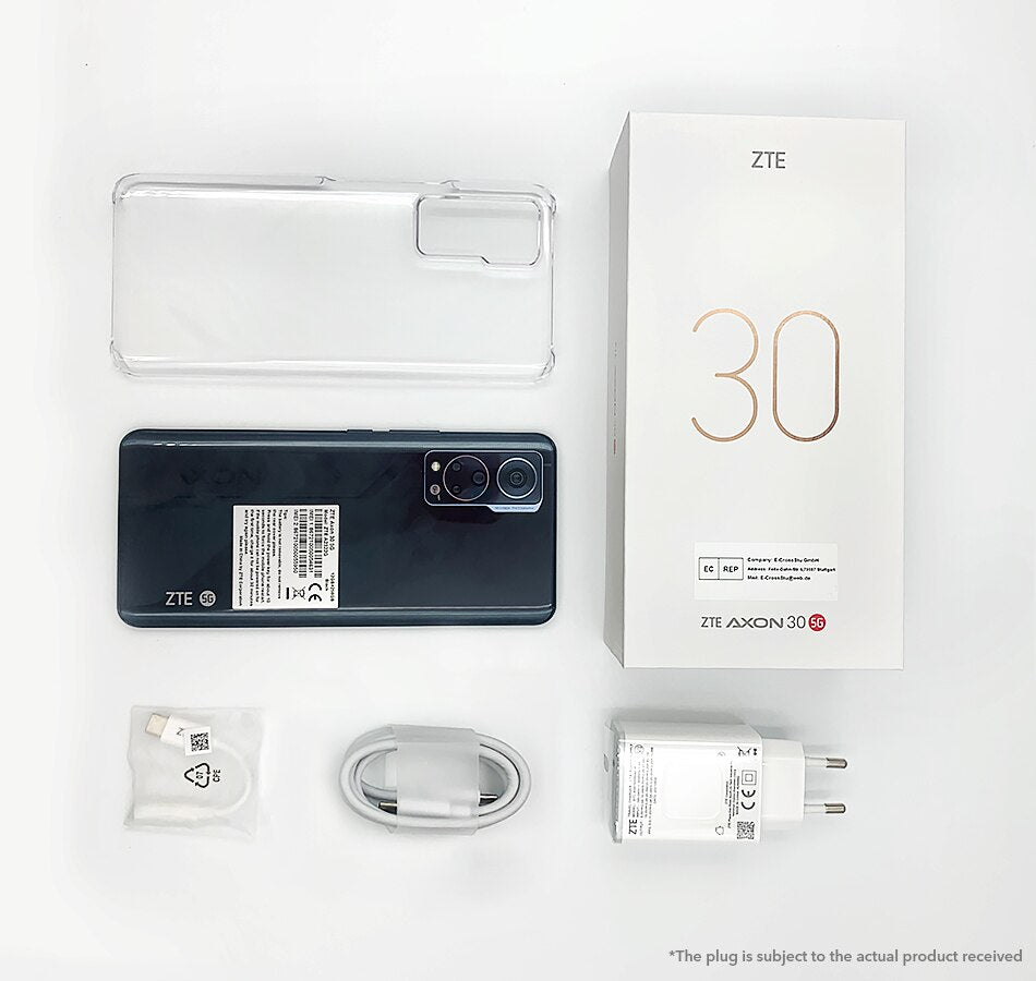 Global Version ZTE Axon 30 5G Under Screen Camera Smartphone 8GB 128GB Snapdragon 870 6.92'' 120Hz AMOLED Display 65W FastCharge