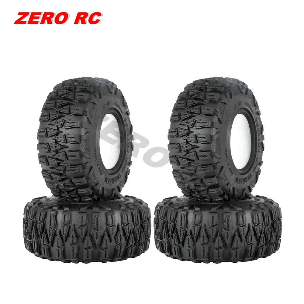 1/10 SCALE RC CAR 2.2" SOFT Tires ROCK CRAWLER 120-130MM Tyre WITH FOAM For 1:10 AXIAL WRAITH RR10 RBX10 TRX-4 TRX-6 CAPRA TRUCK