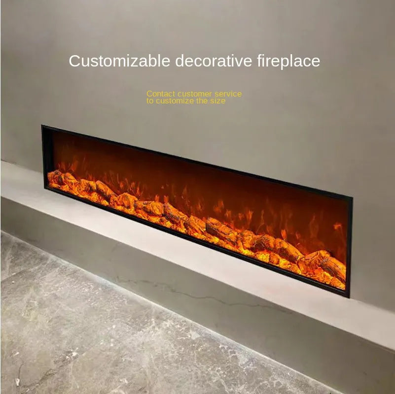 Fireplace Cabinet Furnace Core American Electric Fireplace Embedded Household Electronic Simulation Flame Space Heater Fireplace