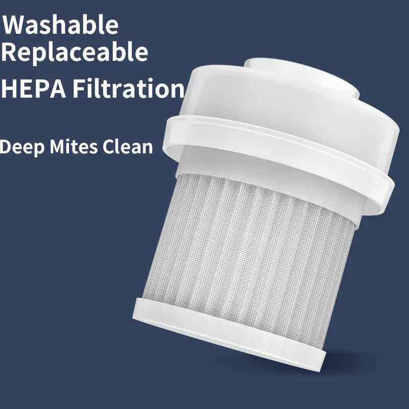 Wireless Vacuum Mites Remover Ultraviolet Sterilization Reusable Dust Box Powerful Suction HEPA Filter Deep Mites Cleaning