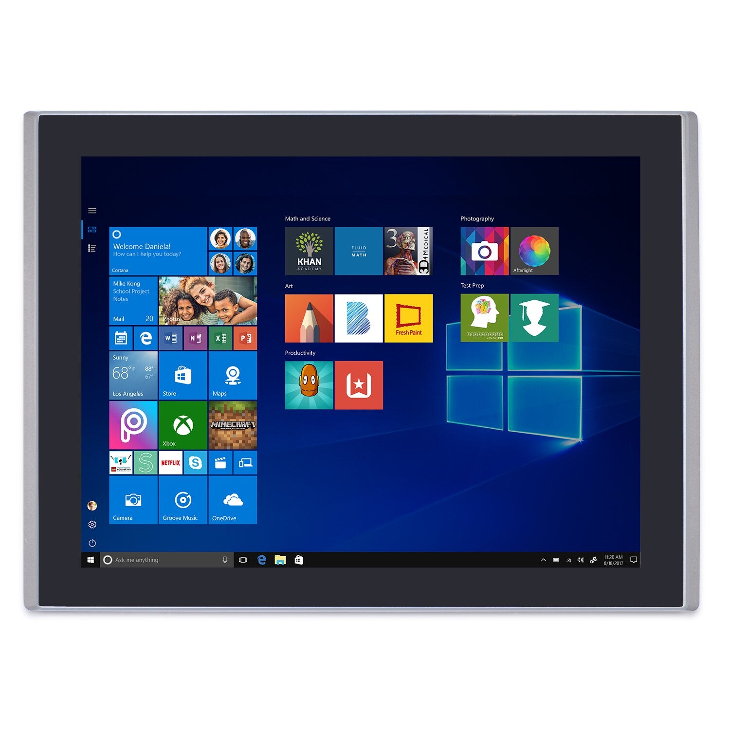 15Inch Capacitive Touch Screen Panel Industrial PC Core i7 8550U i5 8250U 2*COM 2*LAN HD LCD All In One Computer Fanless