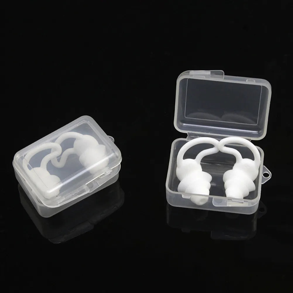 Soft Silicone Sleeping Ear Plugs Sound Insulation Ear Protection Anti-Noise Plug Sleep Noise Reduction Swim Waterproof Earplugs