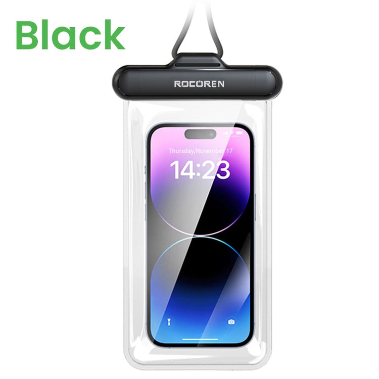 Rocoren Waterproof Phone Case for iPhone 14 13 Pro Samsung Xiaomi Universal Water Proof Phone Pouch Transparent Protection Cover