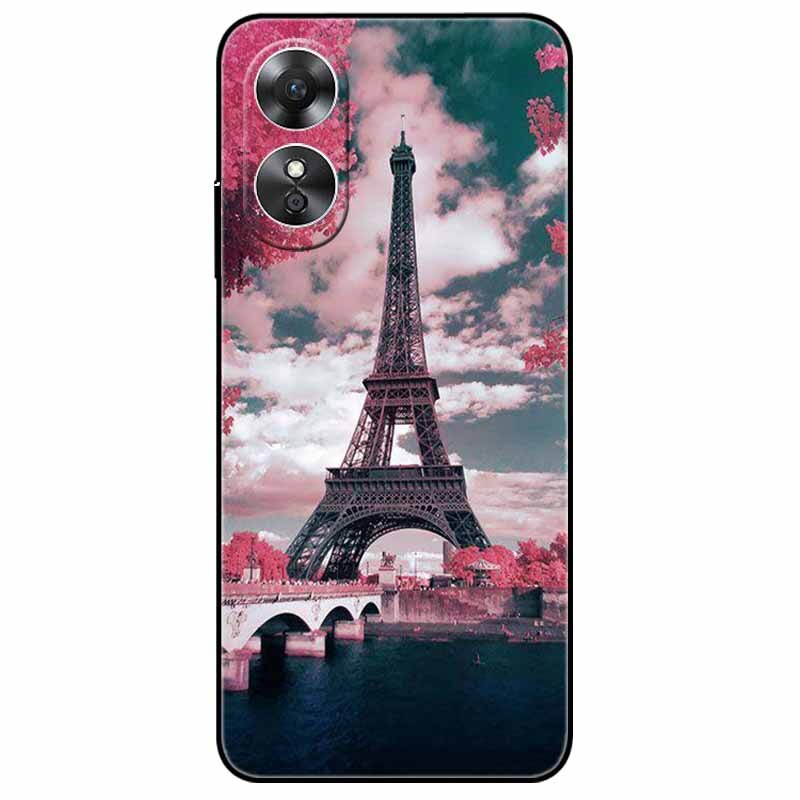 For OPPO A98 5G A 98 Case Silicone Soft Wolf Lion Cat Black Bumper Funda Coque for OPPO A98 2023 CPH2529 OPPOA98 Protective Bag