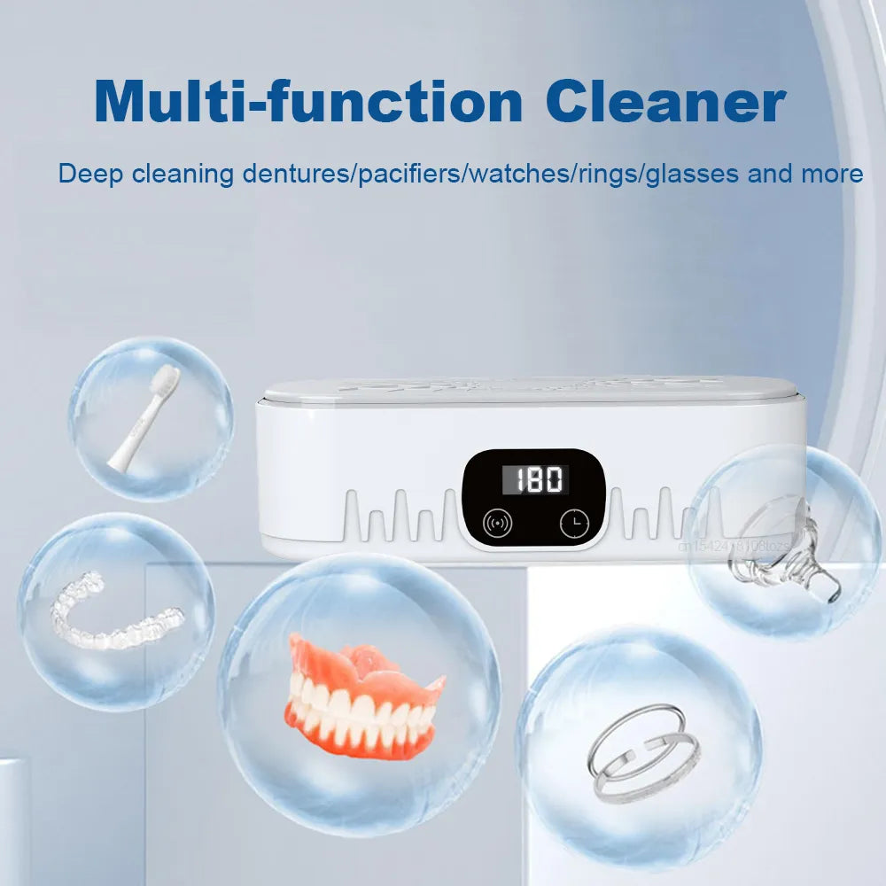 Ultrasonic Cleaner Dental Ultrasonic Cleaning Bath 47kHz High Frequency Vibration Ultrasound Washing Machine For Glasses Jewelry
