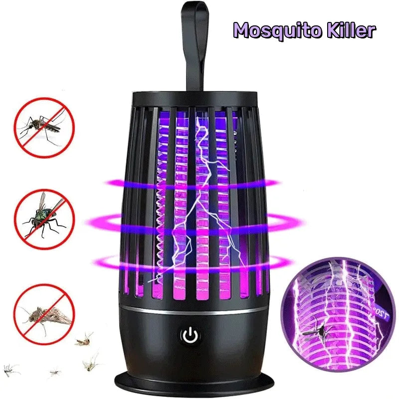 Electric Shock Mosquito Killer Lamp USB Fly Trap Zapper Insect Killer Repellent Anti Mosquito Trap For Outdoor Backyard Bedroom