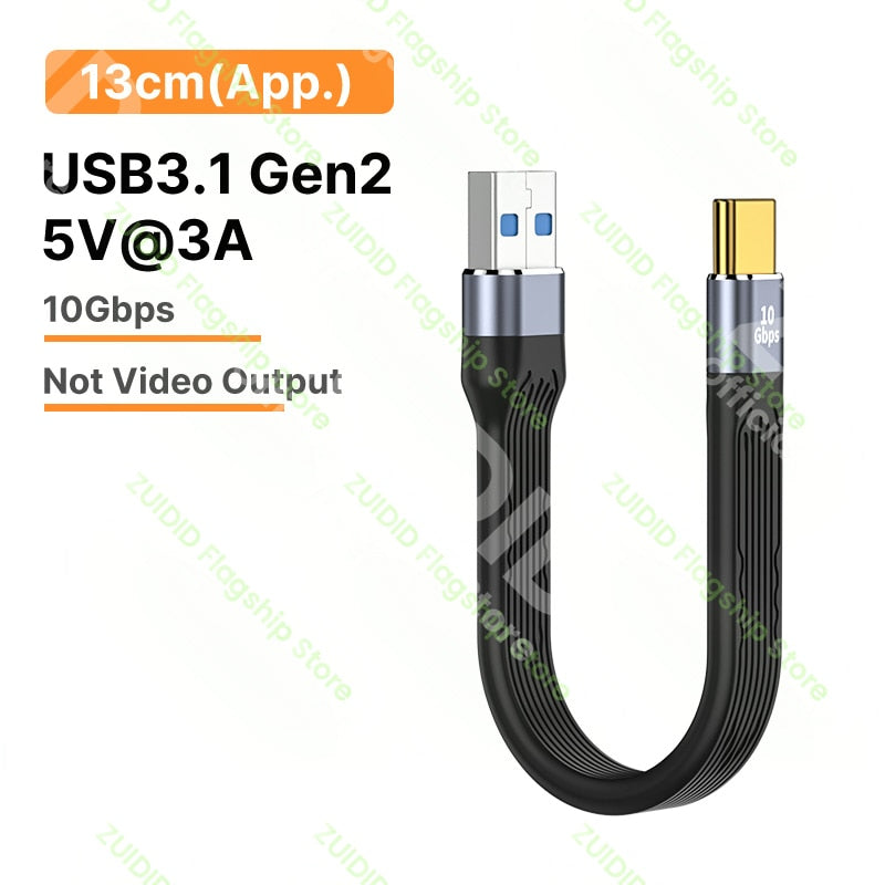 USB 4.0 Gen3 Data Cable PD 100W 5A Fast Charging USB C to Type C Cable Thunderbolt 3 4K@60Hz Cable USB Tipo C 40Gbps Data Cabel