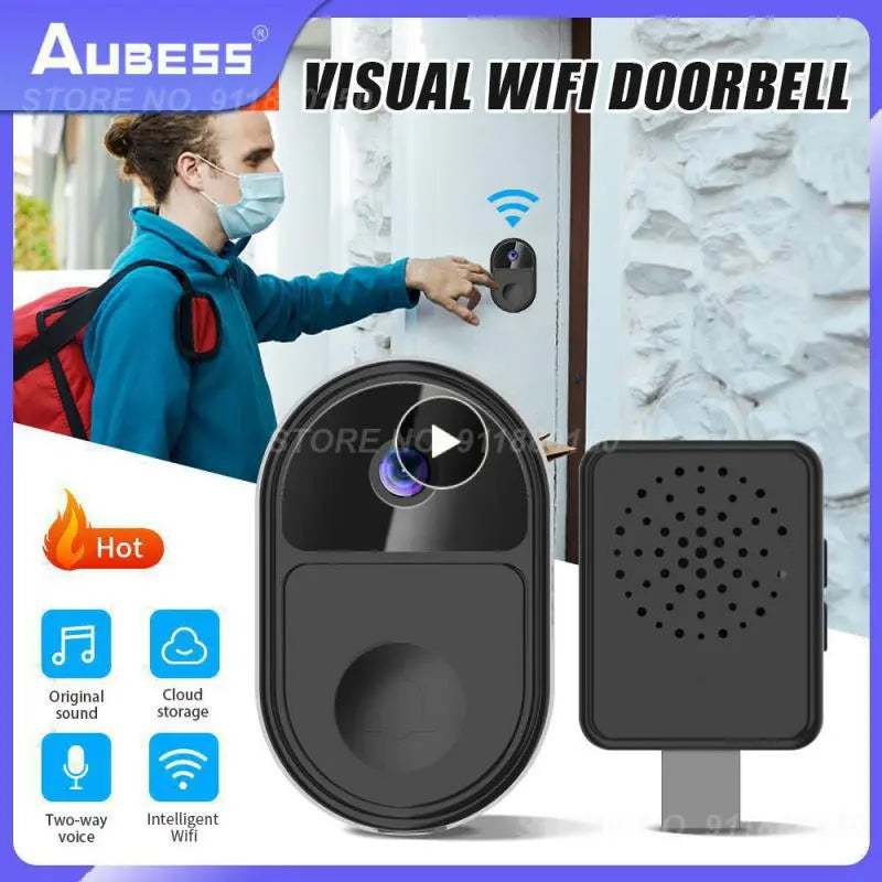 Video Doorbell Outdoor Wireless Wifi Door Bell Video Intercom Door Bell Smart Home Tuya Intercom Camera Ip65  Waterproof 1080p