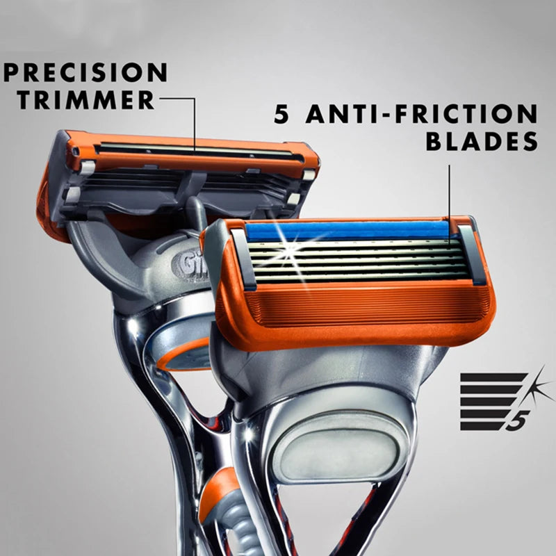 Gillette Fusion Power Shaver with 5-Layer Blades Shaving Machine for Men Sharp Blades Men's Shaving Razor