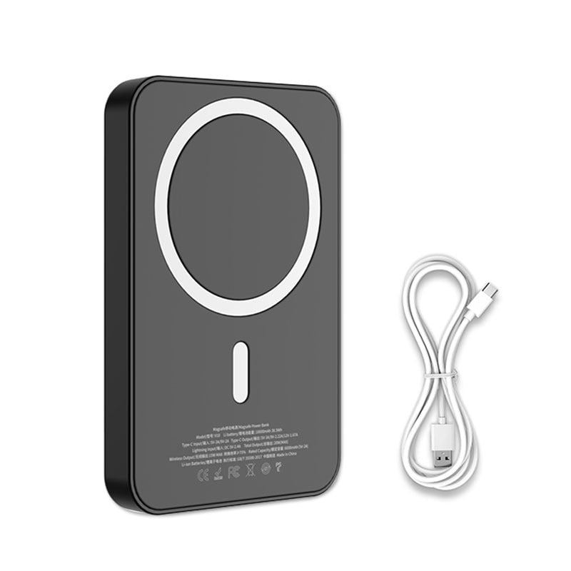 Rocoren 10000mAh Magnetic Power Bank PD 20W Wireless Charging For iPhone 14 Pro Max 5000mAh Mini Folding Stand External Battery