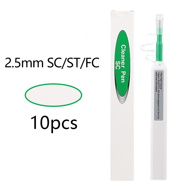 OPTFOCUS 10 unit Fiber Connector Cleaning Tools 800 times LC SC FC 1.25 2.5mm Fiber Cleaner Pen Stick Kit for Optical Adapter