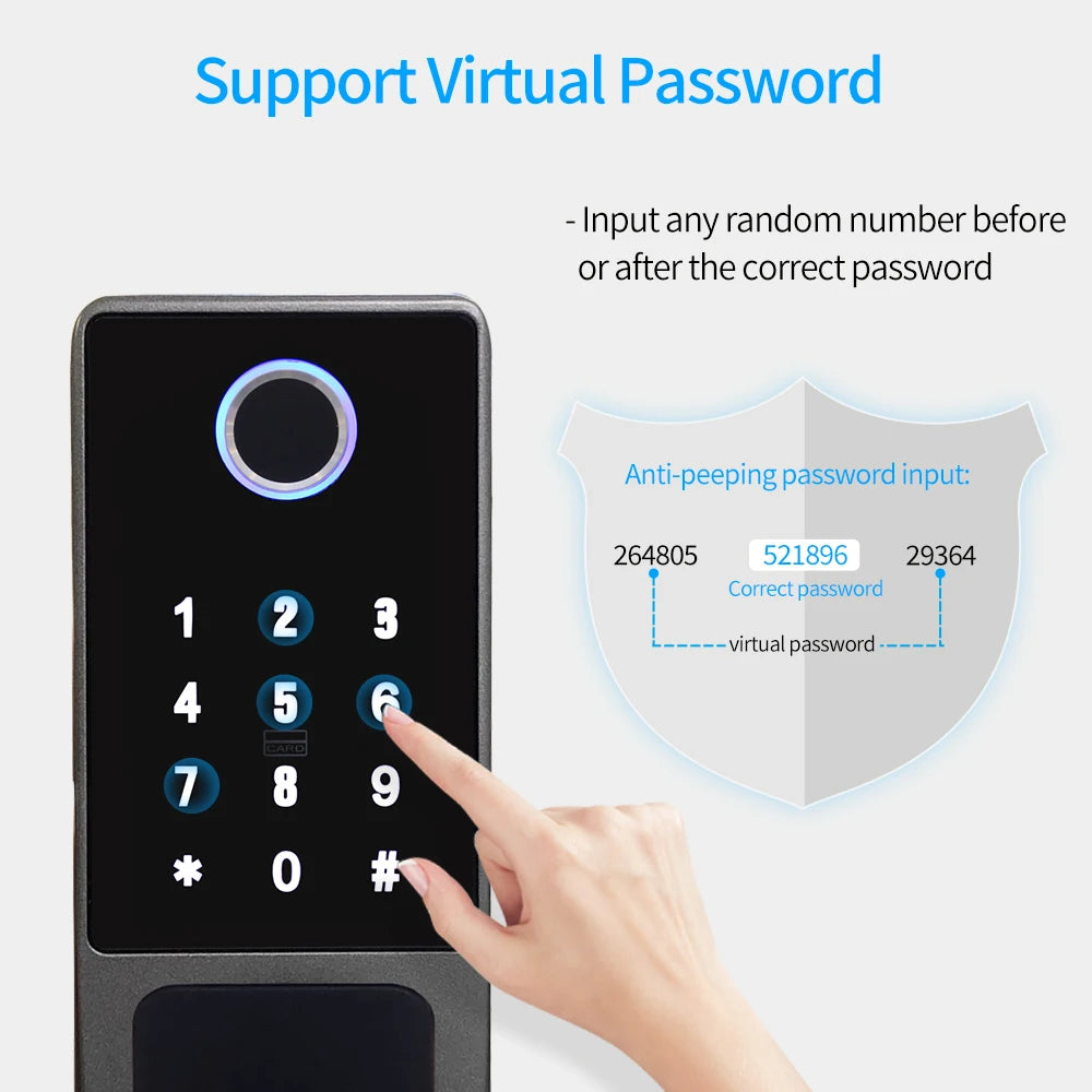TTLOCK App Outdoor Waterproof Smart Lock Fingerprint Biometric Digital Lock With Remote Control Electronic Lock Smart Door Lock