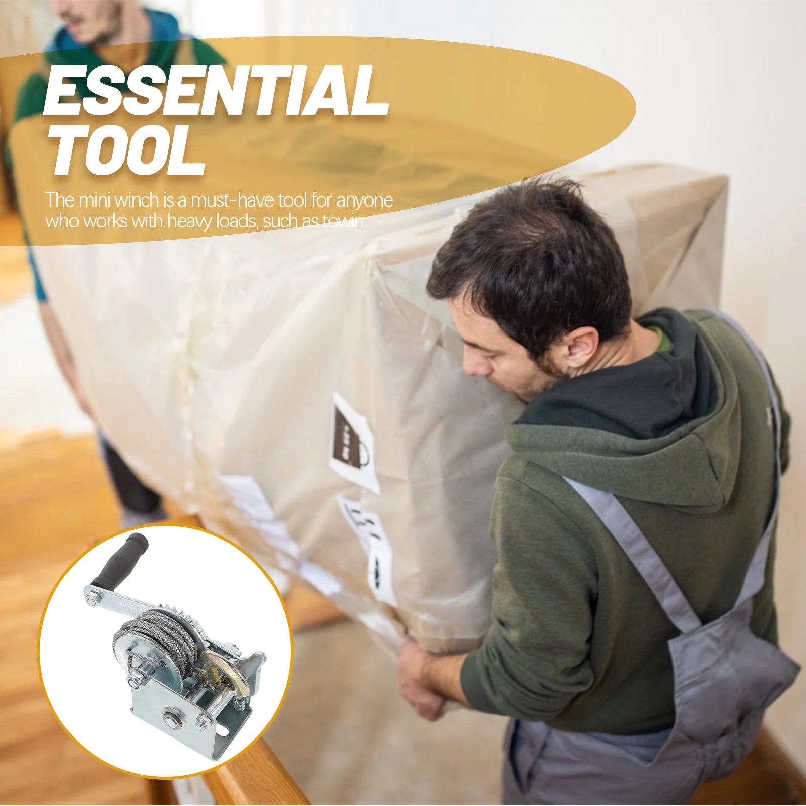 Hand Winch 600-3000 Pounds Manual Winch Wire Rope Traction Hoisting Winch Complete Specifications Winches Squeaks