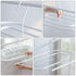 Clothes Rack Spiral Drying Space Saving Sheet White Iron Space-Saving Organizer