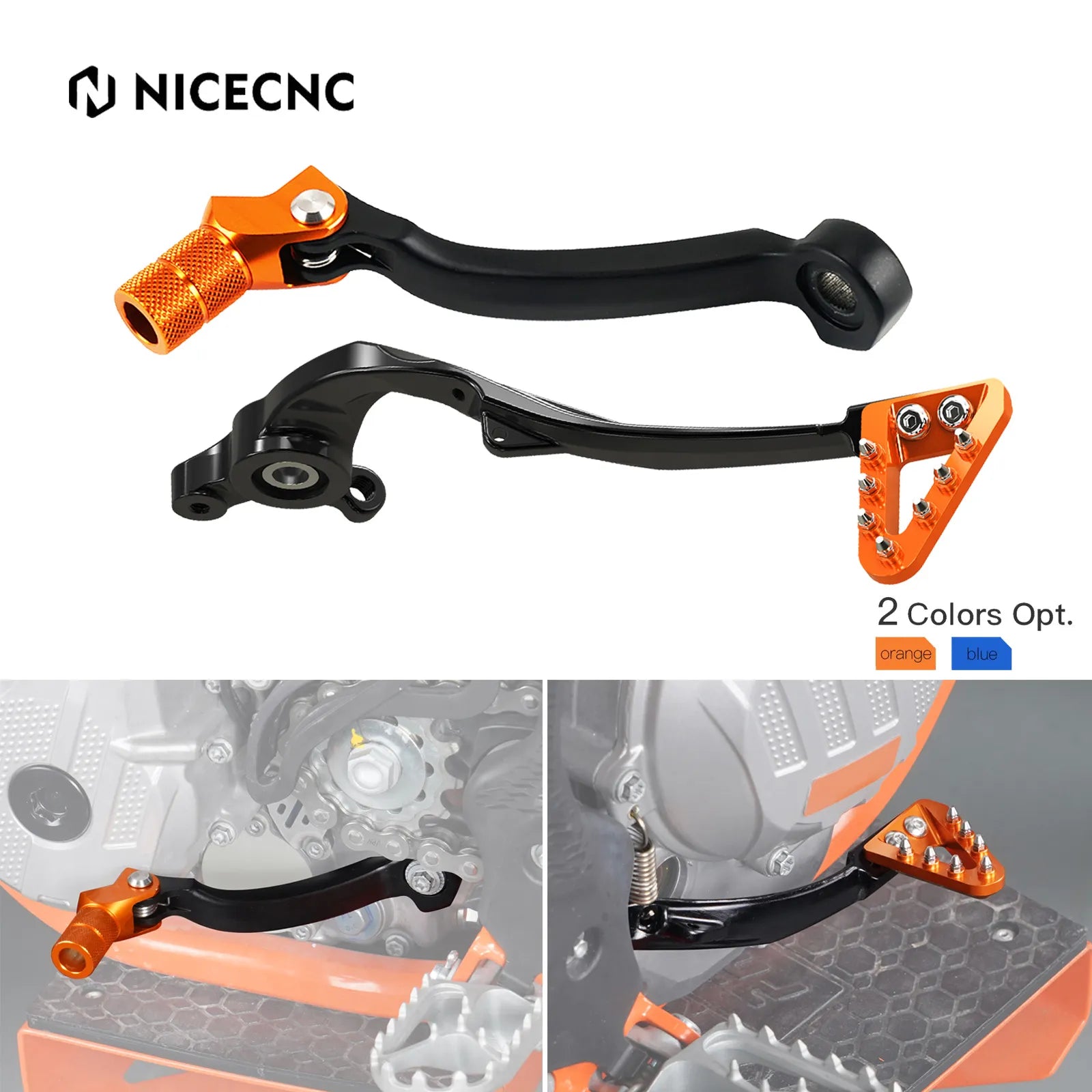 Motorcycle Forged Brake Pedal Lever & Shift Lever For KTM 125 250 300 350 450 500 EXC EXCF XC XCF SX SXF XCW TPI 6D 2017-2023