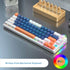 RGB Mechanical Keyboard 61/68 Key Portable Green/red/tea Switch Hot Swappable Wired Computer Laptop Office Game Esports