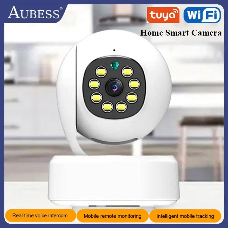 Tuya WiFi Smart Camera 4K HD Image Quality Infrared Night Vision 360 ° Panoramic View Remote Monitoring AP Hotspot Smart Home