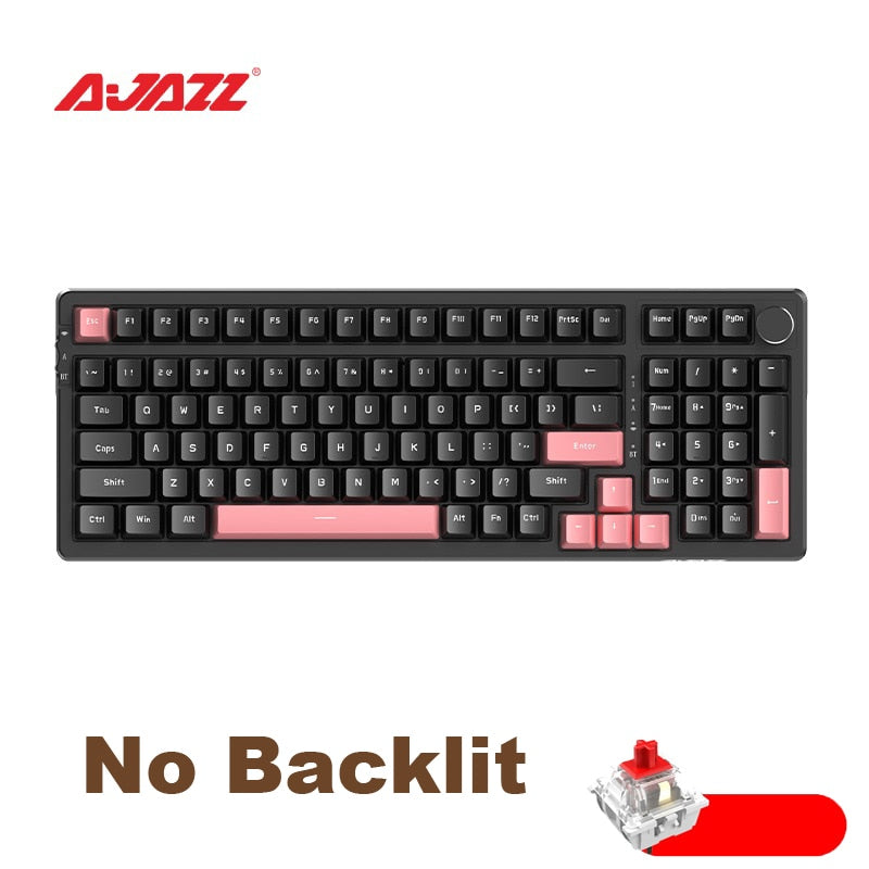 Ajazz AK992 92 Keys DIY Switch Keyboard Red Green Brown Shaft Hot-swap Mechanical Keyboard with RGB/White/No Backlit Optional