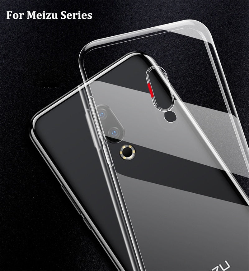 Clear TPU Case For Meizu M5 M6 M8 M9 Note M6 M6S M10 16th Ultra Thin Soft Silicone Back Cover for Meizu 16 16S Pro 16X 16XS U10