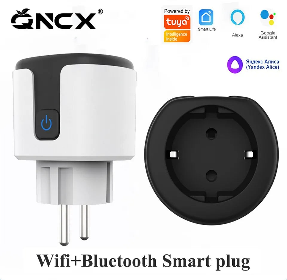 Smart Socket EU 16A 20A AC240V Wifi Smart Plug Power Outlet Alexa Google Home Voice Control For Tuya Smart Life APP