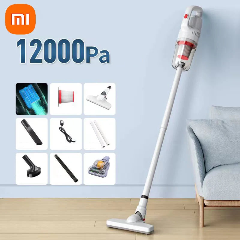 Xiaomi Car Vacuum Cleaner Cordless Handheld Rechargeable Auto Vacuum Small High Suction Mite Remover High-Power Silent Home Tool