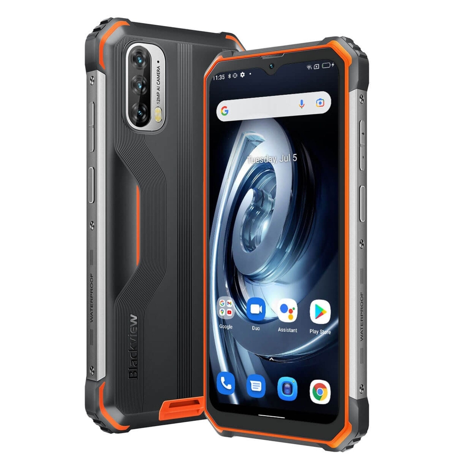 Blackview BV7100 Rugged Phone 6GB 128GB Andriod 12 Helio G85 Octa Core Mobile 6.58'' Waterproof Cellphone 13000mAh NFC 12MP Cam