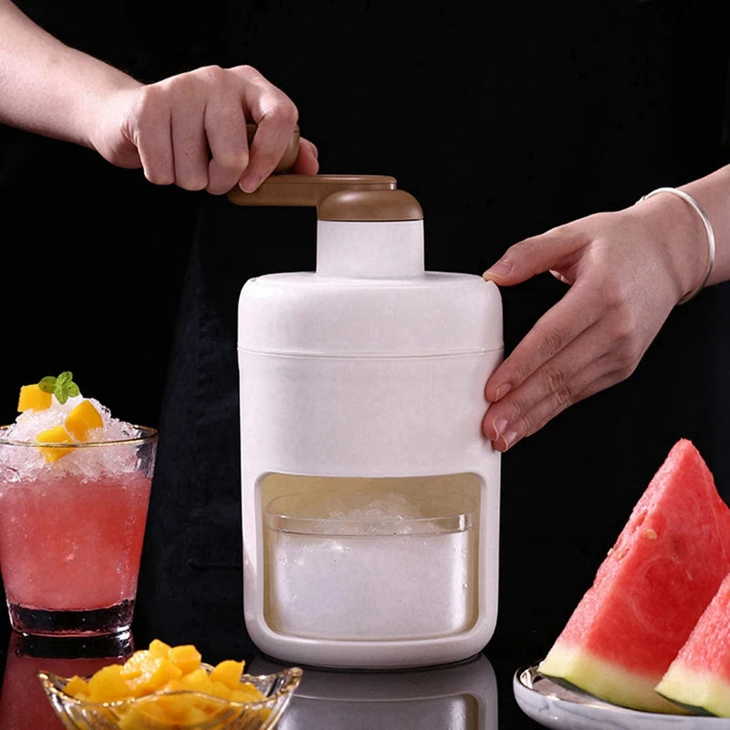 Shaved Ice Machine Snow Cone Machine - Portable Ice Crusher And Shaved Ice Machine With Free Ice Square Trays