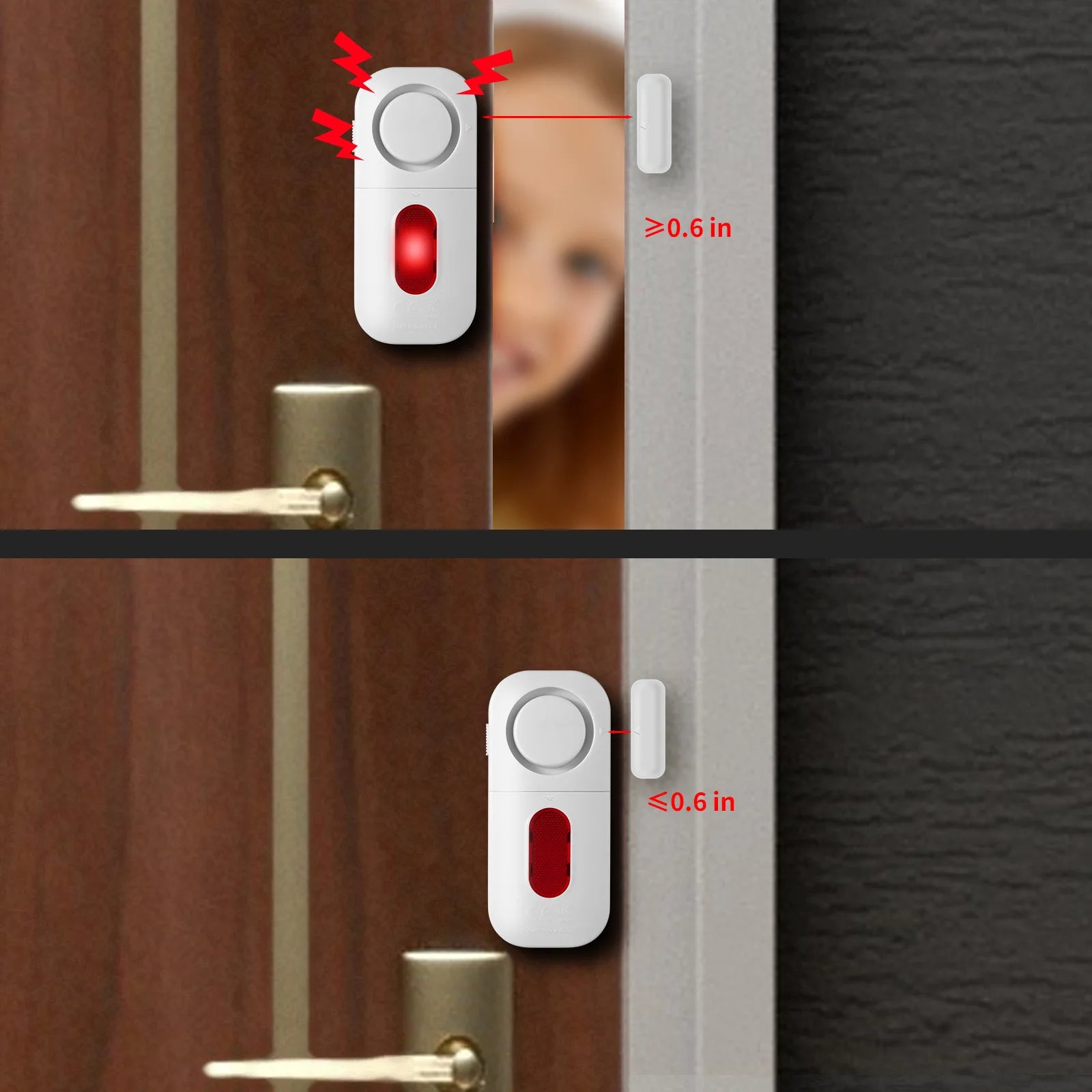 Door Window Sensor Wireless Burglar 130bp Alarm Magnetic Home Longer System Entry Burglar Security Battery Device Safety Home