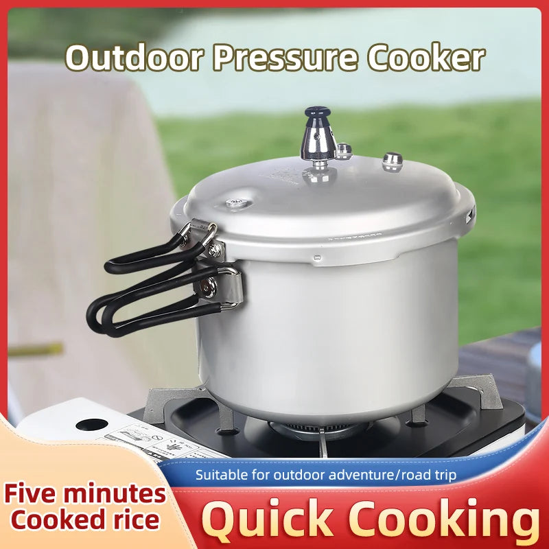 Portable Folding Handle Pressure Cooker 2.2L/3.2L/4.5L Suitable For Outdoor Camping Hiking Climbing High Altitude Fast Cooking