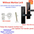 NEW RAYKUBE H4 Tuya Electronic Lock Wifi Smart Door Lock Fingerprint Lock Password IC Card Key USB Charge For Smart Home
