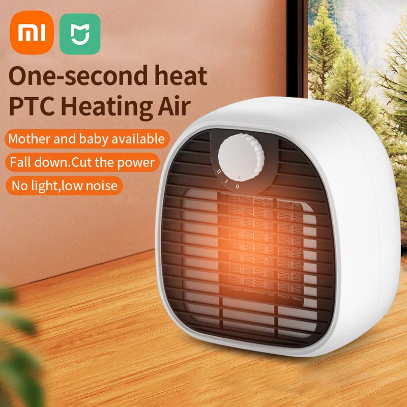 Xiaomi Mijia Electric Heater 1000W Desktop Heating Fan Quick Heat Portable Warmer Machine PTC heating 2 Gears Home Office Winter