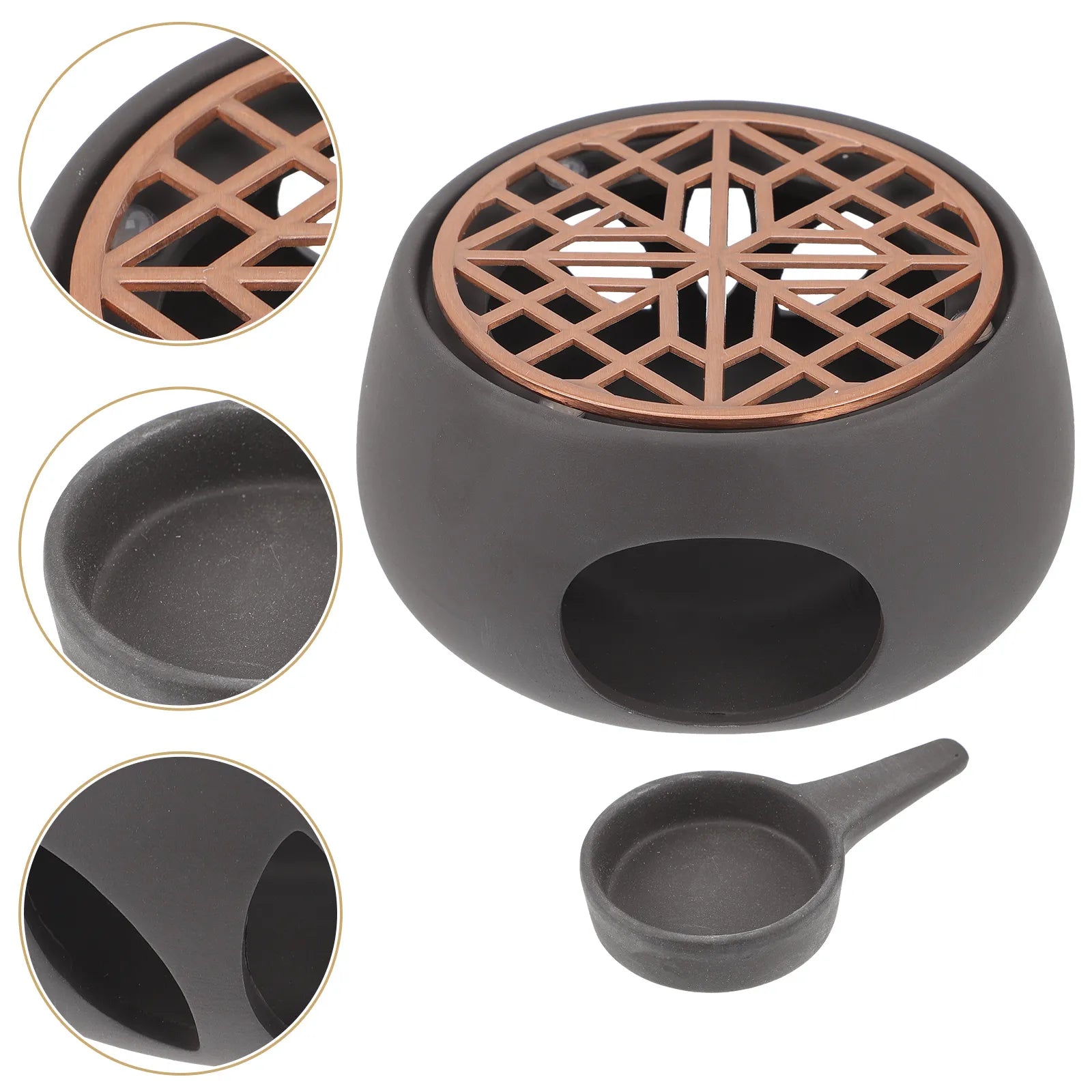 Tea Warmer Stove Holder Coffee Mug Modern Teapot Insulation Base Ceramics Kettle Hollow Electric