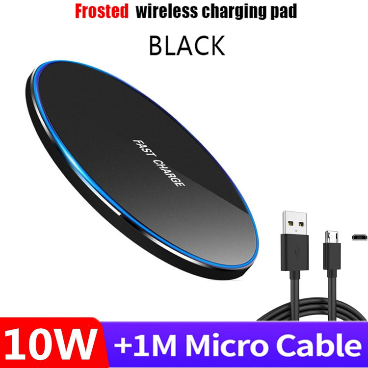 15W10W Wireless Charger Pad for iPhone 14 13 12 Pro Max X Samsung Xiaomi Phone Qi Chargers Induction Fast Charging Dock Station