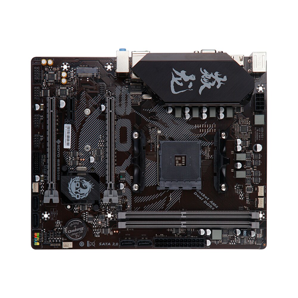 SOYO B550M Motherboard Kit And Memory Processor With Ryzen 7 5700G CPU&DDR4 16GB×2=32G 3200MHz Dual-Channel RAM Computer Combo