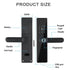 For Tuya Smartlife APP Remote Control Smart Fingerprint Password Lock Keyless Entry Fingerprint Security Handle Lock For Home