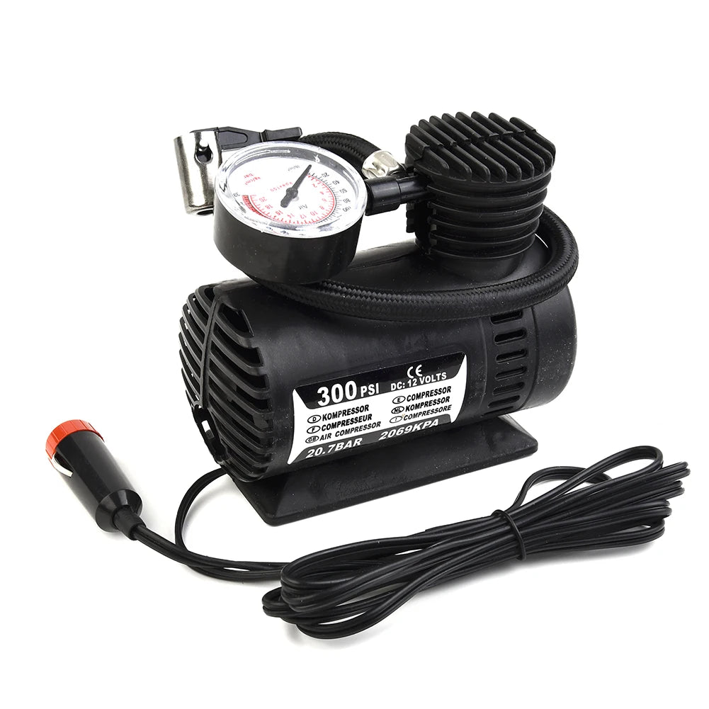Inflator Electric Air Pump 300 PSI Accessories 12V 25L/min Igniter Use Parts Portable Replacement Tire Vehicle