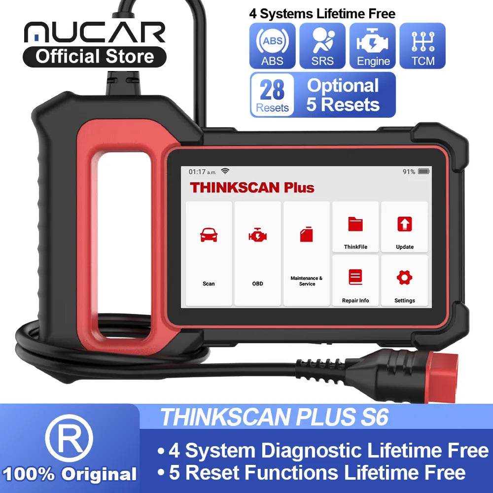 Thinkcar THINKSCAN Plus S5 S6 Car Diagnostic Tools OBD2 Automotive Scanner Mulit-system Obd 2 Code Reader Scanner For Auto