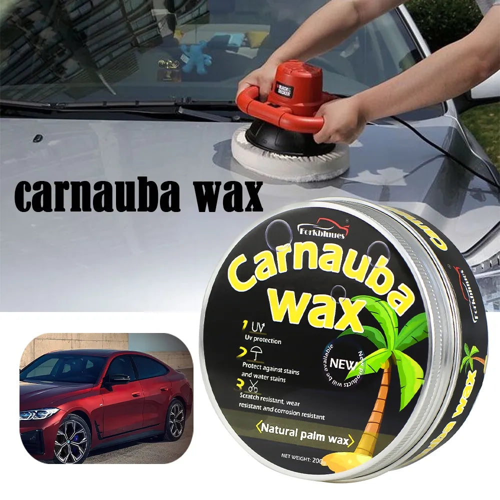 Car Wax Auto Paint Care Carnauba Paste Wax Brazilian Polishing Wax Paste High Gloss Shine Super Hydrophobic Coating Glazing