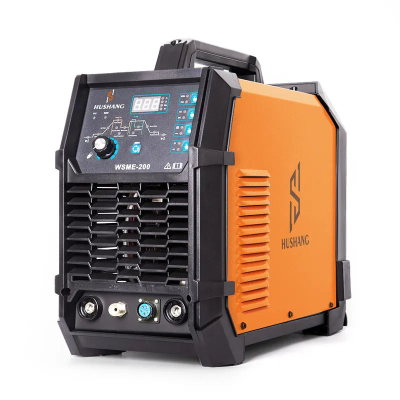 Hushang WSME-200 110/220V 200Amp AC/DC Inverter Pluse Aluminum Tig Welder,TIG/Stick 2in1 IGBT Digital Inverter HF TIG Welder