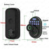Smart Deadbolt Lock Tuya Bluetooth Fingerprint Digital Electric Lock Support Remote Temporary Password For Wooden Door 904F