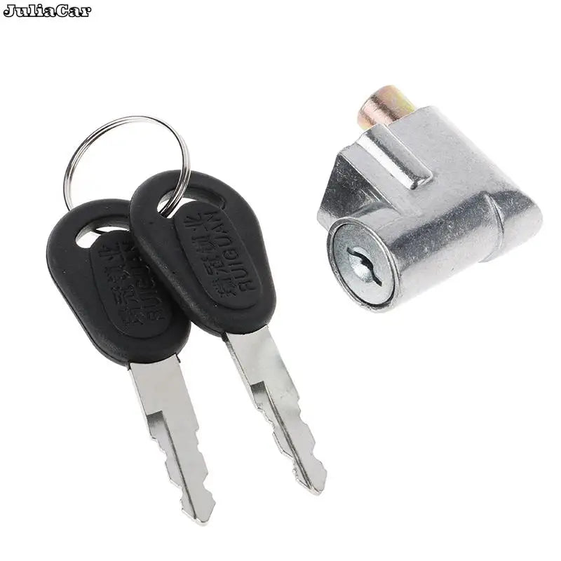 Ignition Lock Battery Safety Pack Box Lock + 2 key For Motorcycle Electric Bike Scooter E-bike