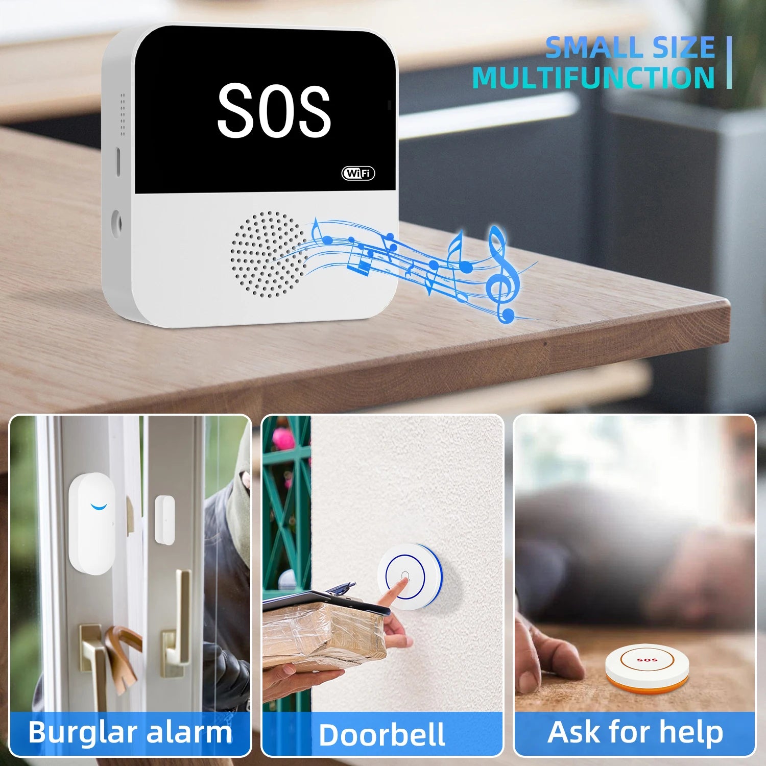 Wireless WiFi Smart Home Automation Alarm System Security Protection Kit With 433mhz Sensor Burglar Alarm Support Google Alexa