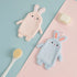 Absorbent Hanging Type cute rabbit Embroidered Towelette Home Decora Dual Purpose Coral Velvet Hand Towel Bathroom Supplies