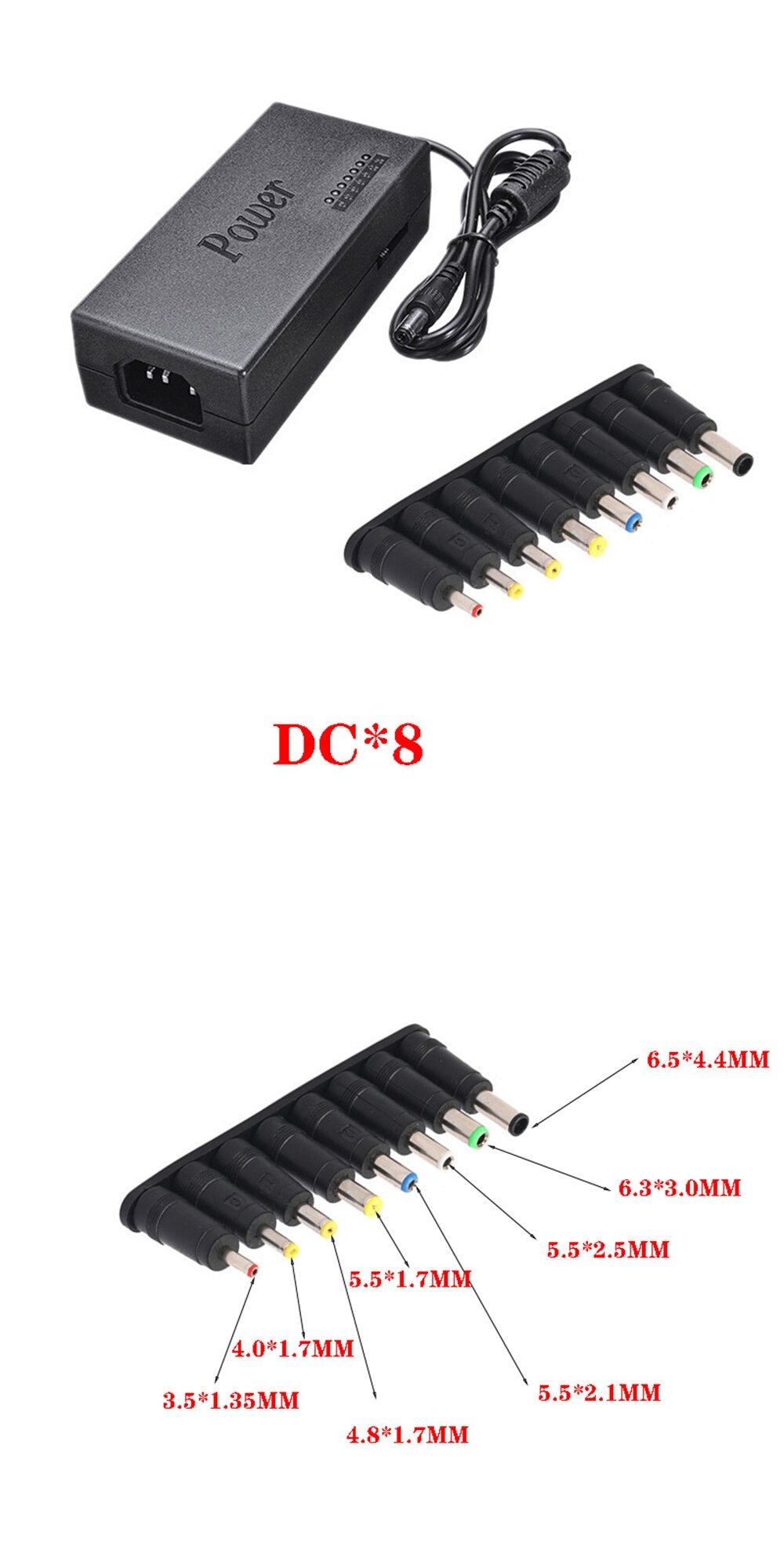 96W Universal AC Laptop Power Adapter 12V 15V 16V 18V 19V 4.5A 20V 24V Charger For Dell Toshiba Hp Asus Acer Sony Lenovo