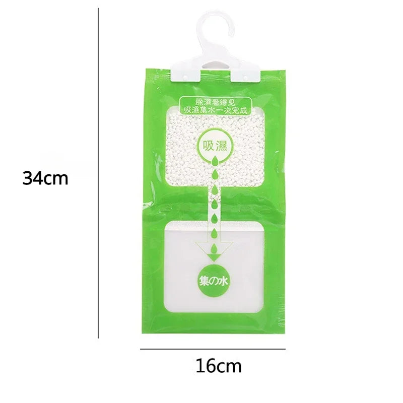 10PCS Moisture Absorbers Portable Dehumidifiers Dry Bag Hangable Closet Indoor Desiccant Effectively Trapping Extra Moisture