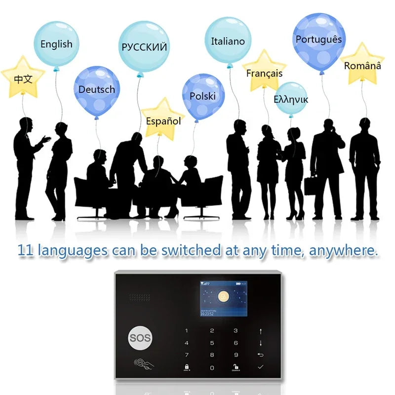 ZONAN G30 Security Alarm System Wifi Tuya Gsm Home Burglar 433MHz Apps Control With Wireless Motion Sensor Detector Alarm Kit